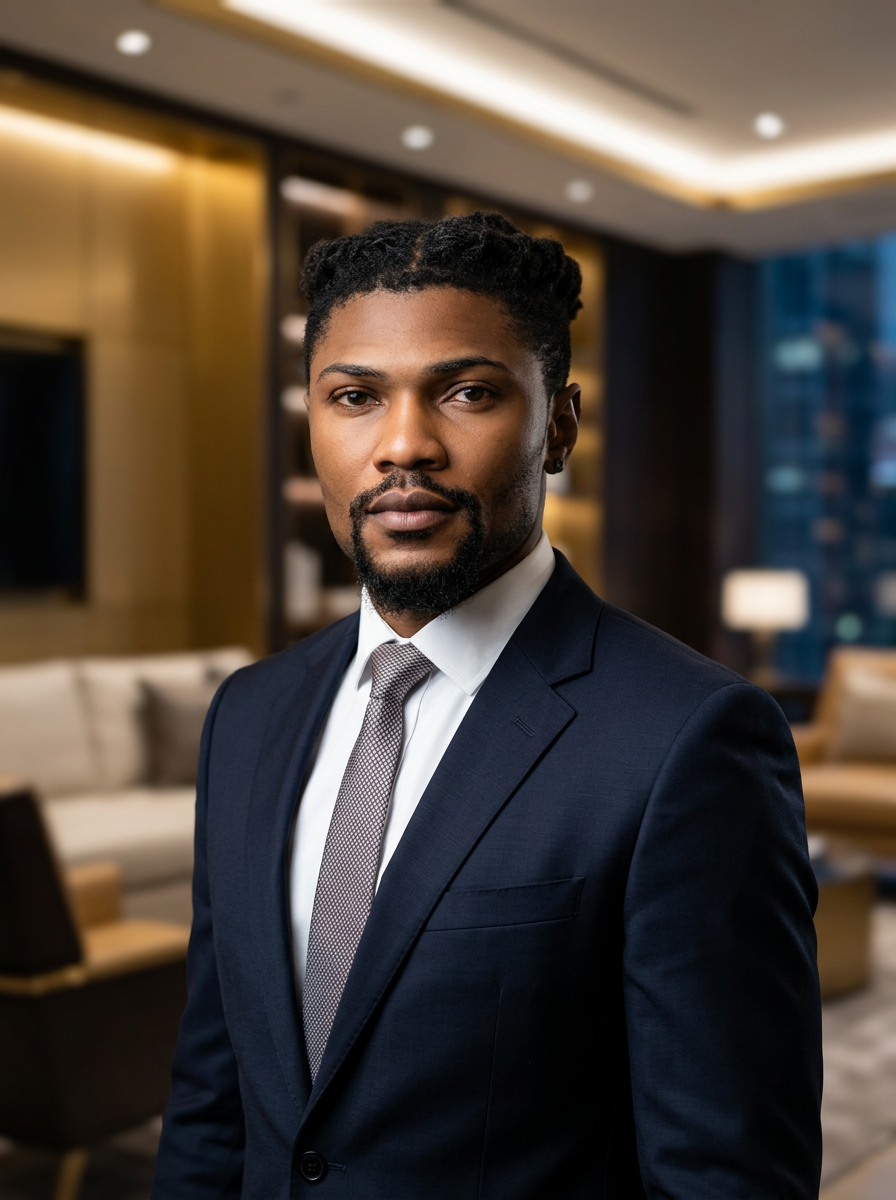 Founder of Nexora Business Advisory in a corporate portrait